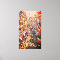 Claude Monet - La rue Montorgueil à Paris - Canvas
