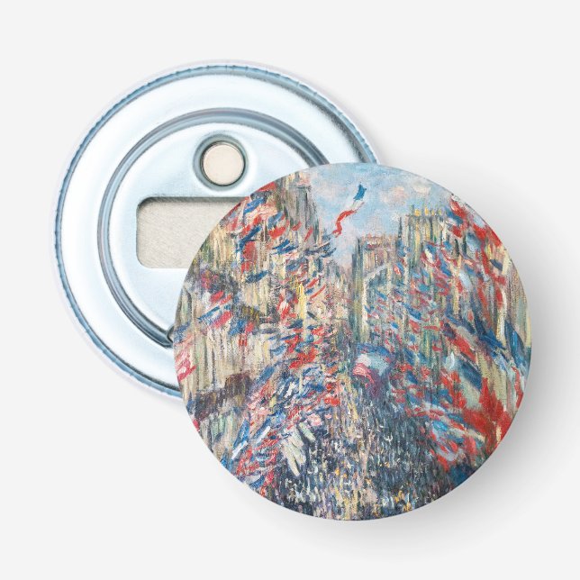 Claude Monet - La Rue Montorgueil - Paris Bottle Opener (Front)