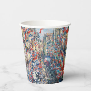 Claude Monet - La Rue Montorgueil - Paris Cloth Paper Cups