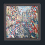 Claude Monet - La Rue Montorgueil - Paris Gift Box<br><div class="desc">La Rue Montorgueil à Paris fete du 30 juin 1878. By Claude Monet in 1878.</div>