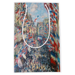 Claude Monet - La Rue Montorgueil - Paris Medium Gift Bag