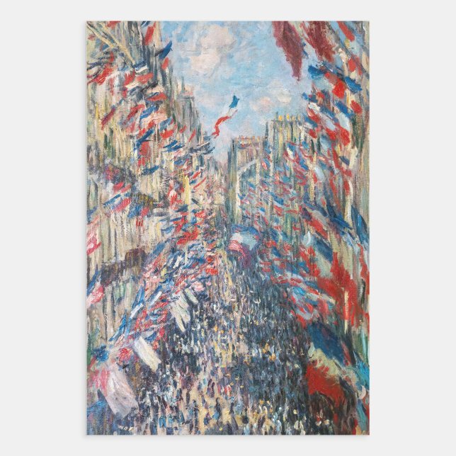 Claude Monet - La Rue Montorgueil - Paris Wrapping Paper Sheet (Creator Uploaded)