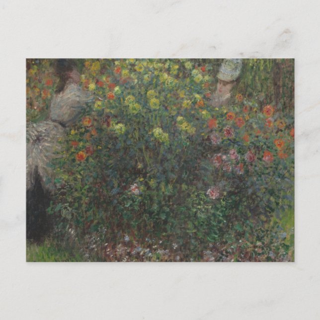 Claude Monet - Ladies in Flowers Postcard (Front)