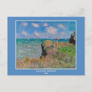 Claude Monet, Landscape 'Cliff Walk at Pourville' Postcard
