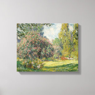 Claude Monet - Landscape: The Parc Monceau Canvas Print