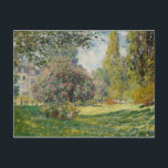 Claude Monet | Landscape: The Parc Monceau Postcard<br><div class="desc">Landscape  The Parc Monceau by Claude Monet � Bridgeman Images</div>