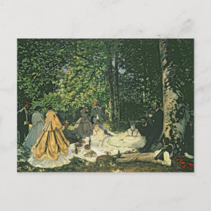 Claude Monet   Le Dejeuner sur l'Herbe, 1865-1866 Postcard