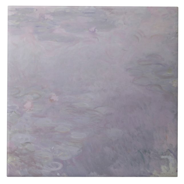 Claude Monet | Light-coloured Waterlilies Tile (Front)