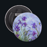 Claude Monet - Lilac Irises / Iris Mauves Bottle Opener<br><div class="desc">Lilac Irises / Iris Mauves - Claude Monet,  1914-1917</div>