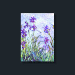 Claude Monet - Lilac Irises / Iris Mauves Canvas Print<br><div class="desc">Lilac Irises / Iris Mauves - Claude Monet,  1914-1917</div>