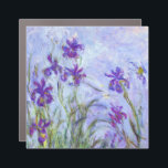 Claude Monet - Lilac Irises / Iris Mauves Car Magnet<br><div class="desc">Lilac Irises / Iris Mauves - Claude Monet,  1914-1917</div>