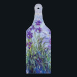 Claude Monet - Lilac Irises / Iris Mauves Cutting Board<br><div class="desc">Lilac Irises / Iris Mauves - Claude Monet,  1914-1917</div>