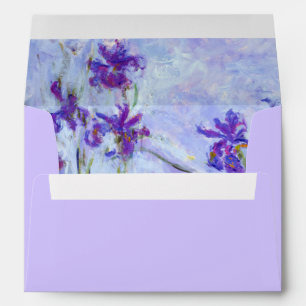 Claude Monet - Lilac Irises / Iris Mauves Envelope