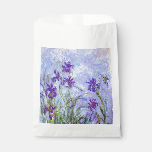 Claude Monet - Lilac Irises / Iris Mauves Favour Bags (Front)