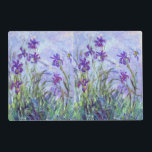 Claude Monet - Lilac Irises / Iris Mauves Laminated Place Mat<br><div class="desc">Lilac Irises / Iris Mauves - Claude Monet,  1914-1917</div>