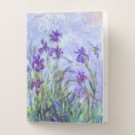 Claude Monet - Lilac Irises / Iris Mauves Pocket Folder<br><div class="desc">Lilac Irises / Iris Mauves - Claude Monet,  1914-1917</div>