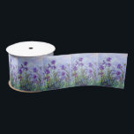 Claude Monet - Lilac Irises / Iris Mauves Satin Ribbon<br><div class="desc">Lilac Irises / Iris Mauves - Claude Monet,  1914-1917</div>