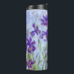 Claude Monet - Lilac Irises / Iris Mauves Thermal Tumbler<br><div class="desc">Lilac Irises / Iris Mauves - Claude Monet,  1914-1917</div>