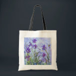 Claude Monet - Lilac Irises / Iris Mauves Tote Bag<br><div class="desc">Lilac Irises / Iris Mauves - Claude Monet,  1914-1917</div>
