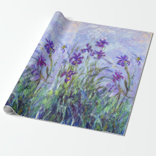 Claude Monet - Lilac Irises / Iris Mauves Wrapping Paper