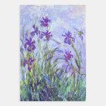 Claude Monet - Lilac Irises / Iris Mauves Wrapping Paper Sheet<br><div class="desc">Lilac Irises / Iris Mauves - Claude Monet,  1914-1917</div>