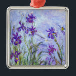 Claude Monet - Lilac Irises Metal Tree Decoration<br><div class="desc">Lilac Irises / Iris Mauves - Claude Monet,  1914-1917</div>