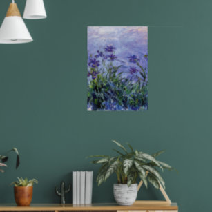 Claude Monet Lilac Irises  Poster