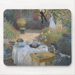Claude Monet   Luncheon: Monet's garden Argenteuil Mouse Pad