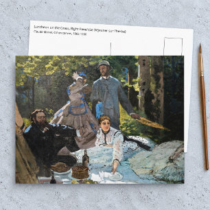 Claude Monet - Luncheon on the Grass, Right Panel Postcard