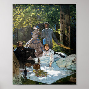 Claude Monet - Luncheon on the Grass, Right Panel Poster