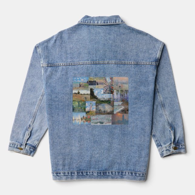 Claude Monet - Masterpieces Patchwork Denim Jacket (Back)