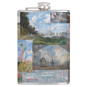 Claude Monet - Masterpieces Patchwork Hip Flask