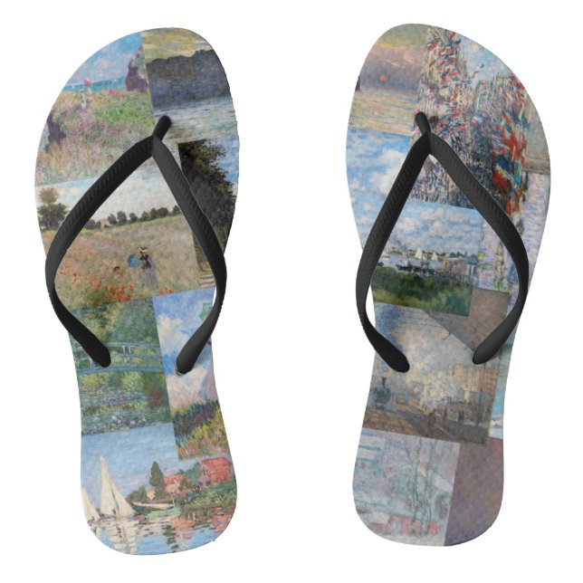 Claude Monet - Masterpieces Patchwork Jandals (Footbed)