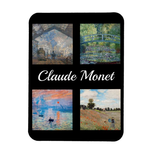 Claude Monet Masterpieces Patchwork Magnet (Vertical)
