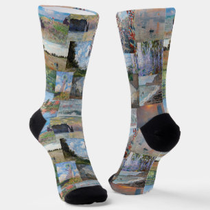 Claude Monet - Masterpieces Patchwork Socks