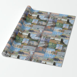 Claude Monet - Masterpieces Patchwork Wrapping Paper