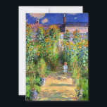 Claude Monet: Monet's Garden at Vétheuil<br><div class="desc">A wonderful classic summer invitation,  painted by the French impressionist painter Claude Monet. On both sides you have plenty room for your invitation motto and text.</div>