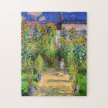 Claude Monet: Monet's Garden at Vétheuil Jigsaw Puzzle<br><div class="desc">Surprise yourself or a friend with a wonderful classic summer puzzle,  painted by the French impressionist painter Claude Monet.</div>
