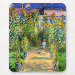 Claude Monet: Monet's Garden at Vétheuil Mouse Pad<br><div class="desc">Decorate your desk with a wonderful classic summer mouse pad,  painted by the French impressionist painter Claude Monet.</div>