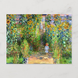 Claude Monet: Monet's Garden at Vétheuil Postcard