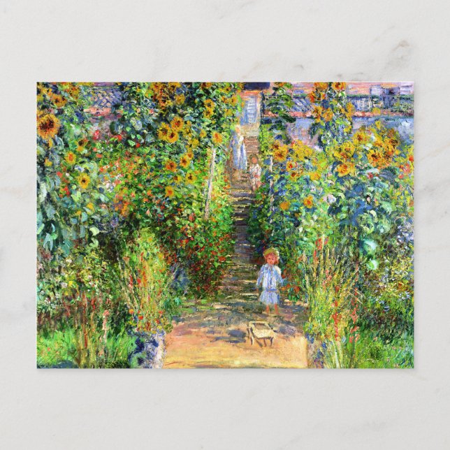 Claude Monet: Monet's Garden at Vétheuil Postcard (Front)