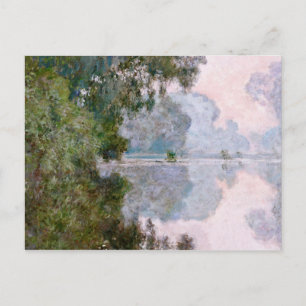 Claude Monet - Morning On The Seine, Near Giverny. Postcard