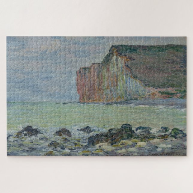 Claude Monet – Normandy Cliff Scene Jigsaw Puzzle (Horizontal)