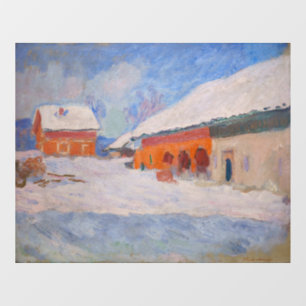 Claude Monet - Norway, Red Houses at Bjornegaard