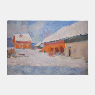 Claude Monet - Norway, Red Houses at Bjornegaard Doormat
