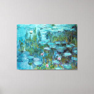 Claude Monet Nympheas Water Lilies Flowers Pond Canvas Print