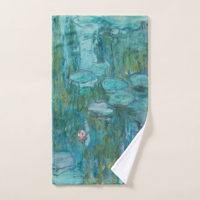 Claude Monet - Nympheas - Water Lilies Painting Hand Towel (Hand Towel)