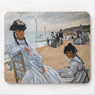 Claude Monet - On the Beach at Trouville Mouse Pad