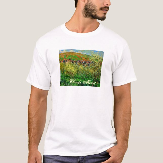 Claude Monet Painting Basic T-Shirt (Front)