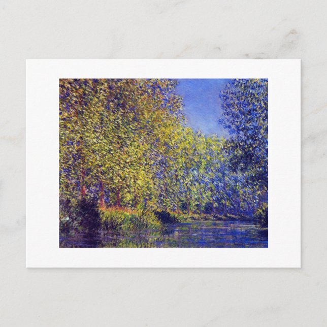 Claude Monet painting bend in Epte near Giverny Postcard (Front)